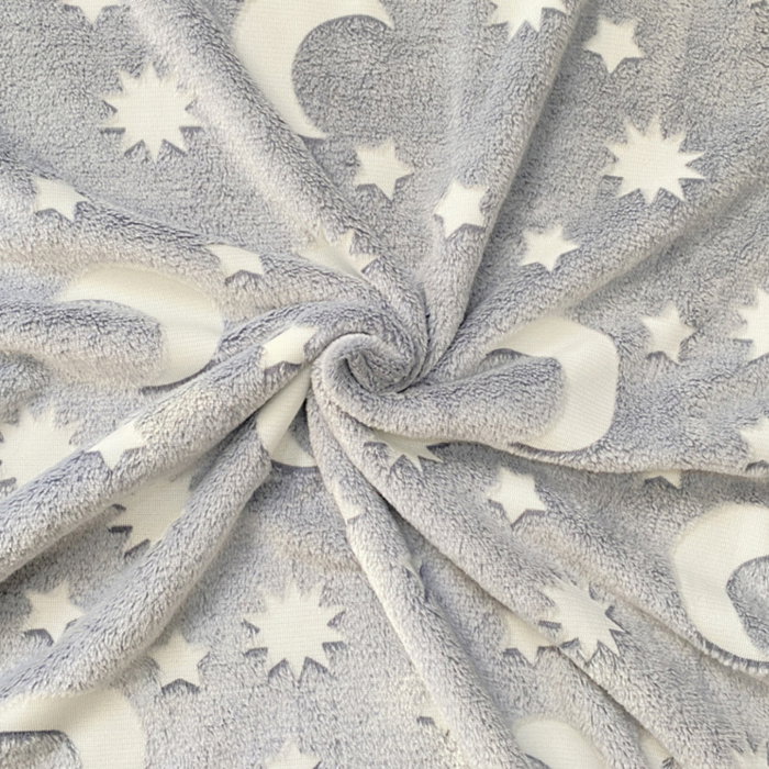 Patura Luna Fosforescenta Gri Flanel 130 x 150 cm [6]