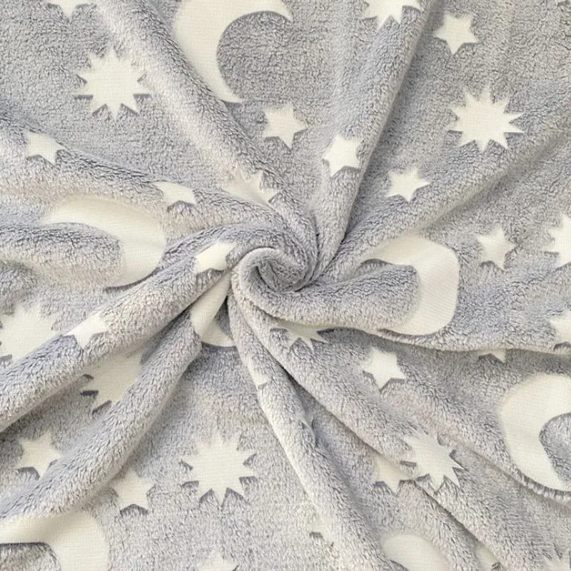 Patura Luna Fosforescenta Gri Flanel 130 x 150 cm [6]