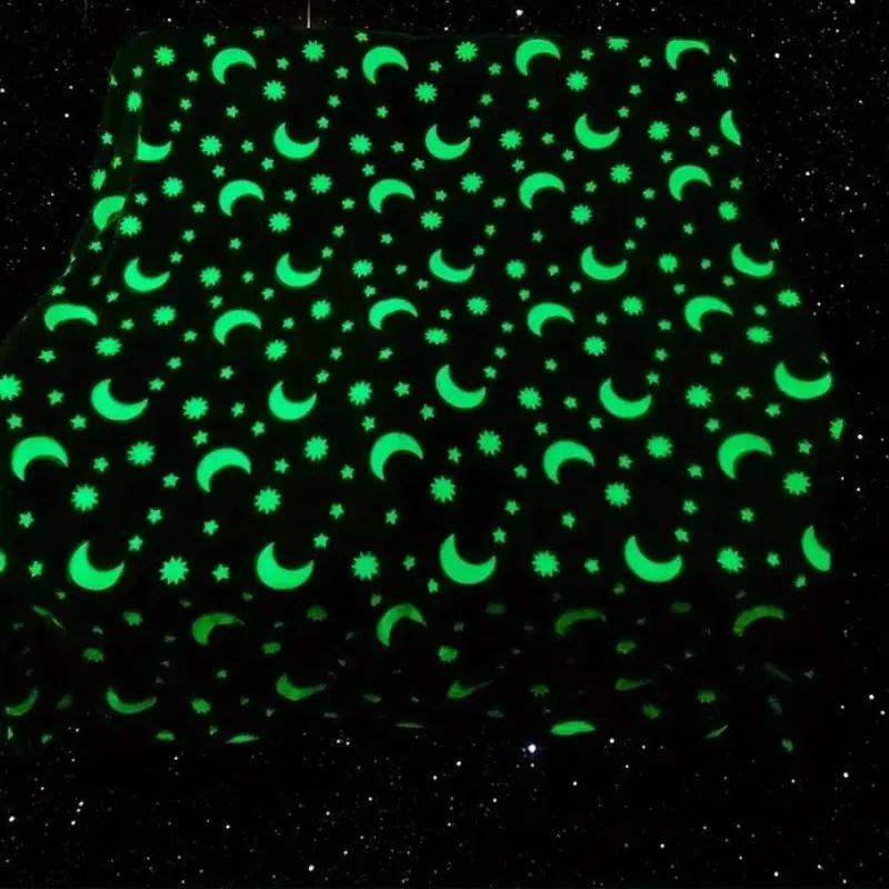 Patura Luna Fosforescenta Gri Flanel 130 x 150 cm [5]