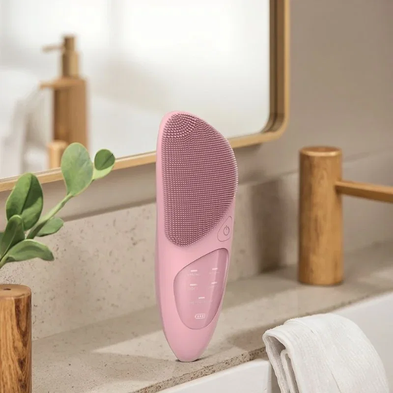 Perie faciala electrica 5 in 1 pentru curatare si exfoliere, cu vibratii, reincarcabila [2]