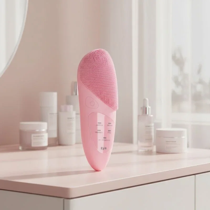 Perie faciala electrica 5 in 1 pentru curatare si exfoliere, cu vibratii, reincarcabila [4]