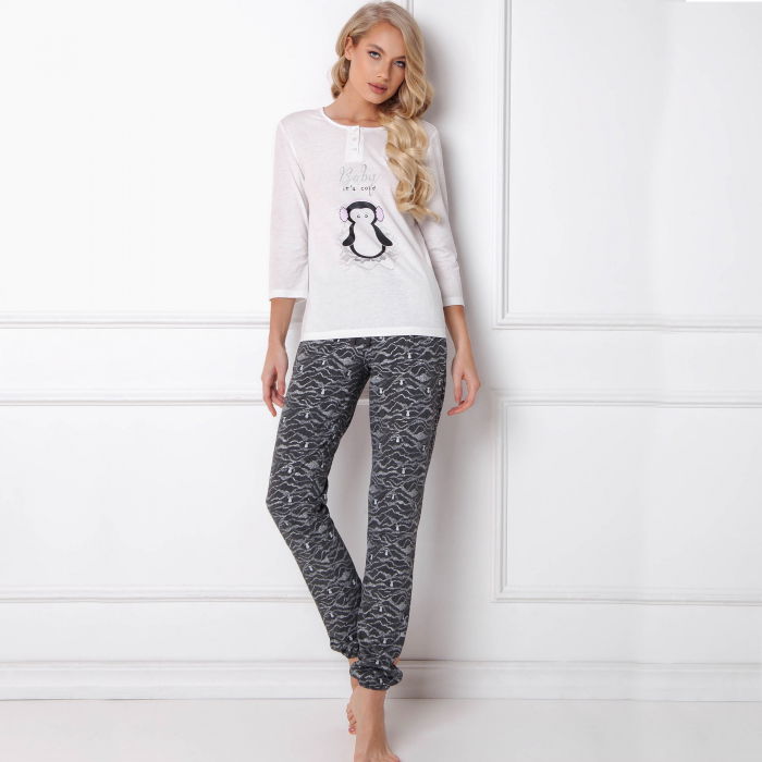 Pijamale dama Peggy Arctic 2 piese, pantaloni lungi [1]