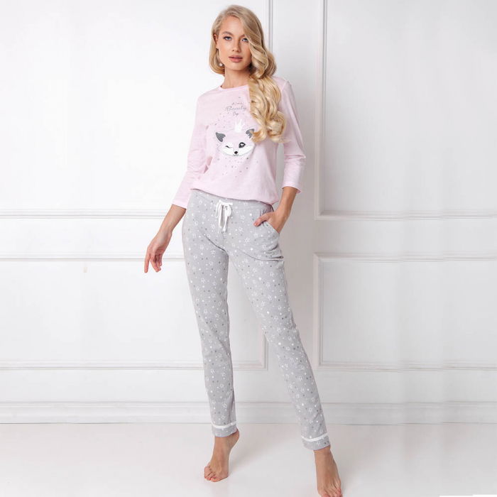 Pijamale dama Therry 2 piese, pantaloni lungi [1]