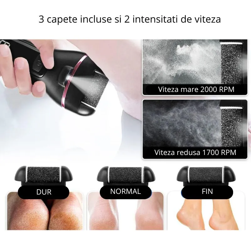 Pila electrica pentru talpi set 10 accesorii [4]