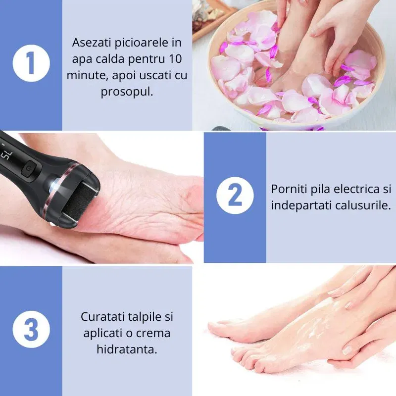 Pila electrica pentru talpi set 10 accesorii [3]