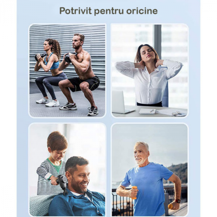 Pistol de masaj TaoTronics cu 10 trepte de viteza [2]