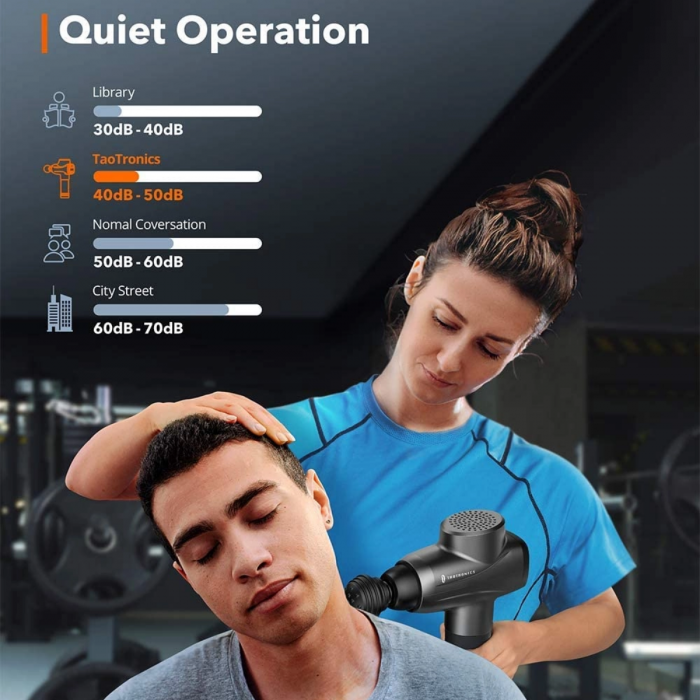 Pistol de masaj TaoTronics cu 10 trepte de viteza [4]