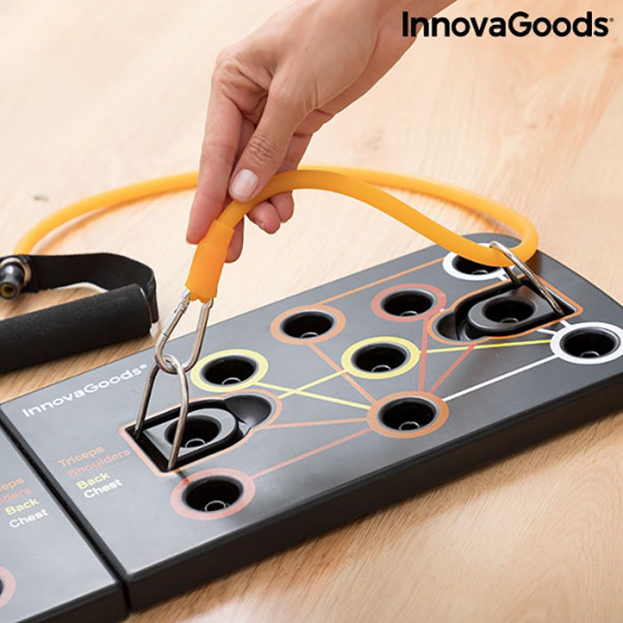 Placa fitness cu benzi elastice de rezistenta si ghid exercitii [8]