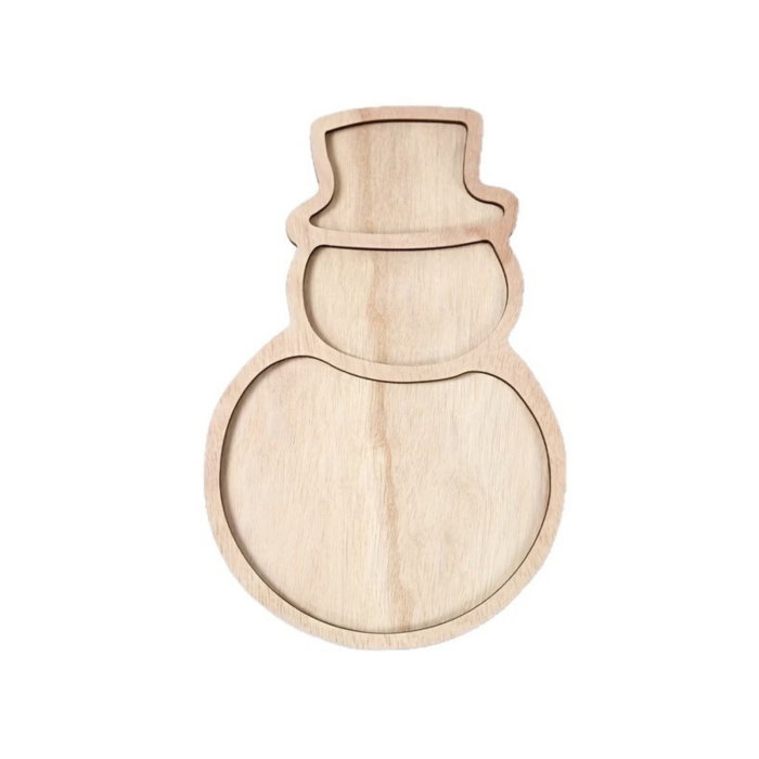 Platou Decorativ din Lemn Om de Zapada [7]