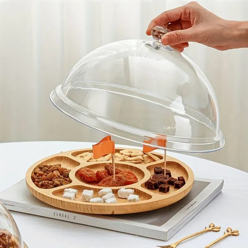 Platou pentru gustari din bambus cu 5 compartimente 20 cm [2]