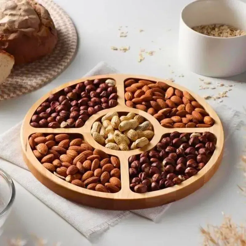 Platou pentru gustari din bambus cu 5 compartimente 25cm [1]