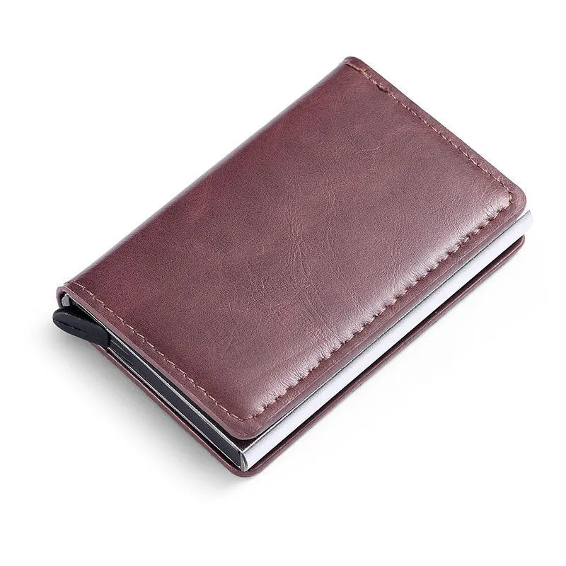 Portofel Antifrauda Compact Maro [6]