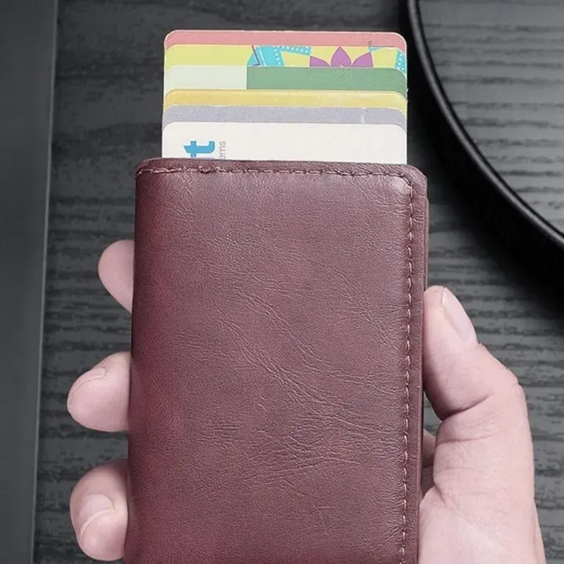 Portofel Antifrauda Compact Maro [2]