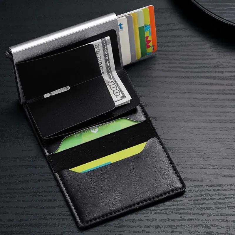 Portofel Antifrauda Compact Negru [2]