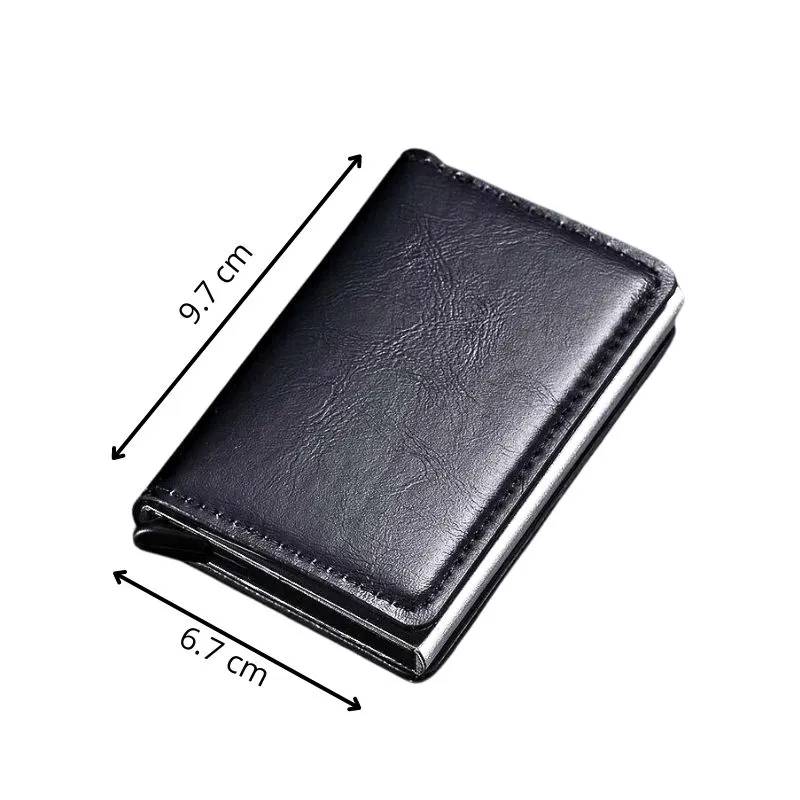 Portofel Antifrauda Compact Negru [5]