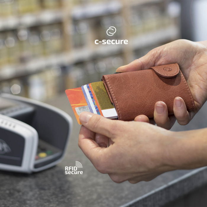 Portofel Carduri RFID din piele [1]