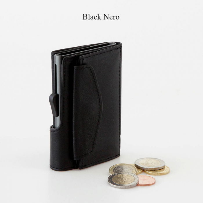 Portofel Carduri RFID din piele cu buzunar de monede [2]