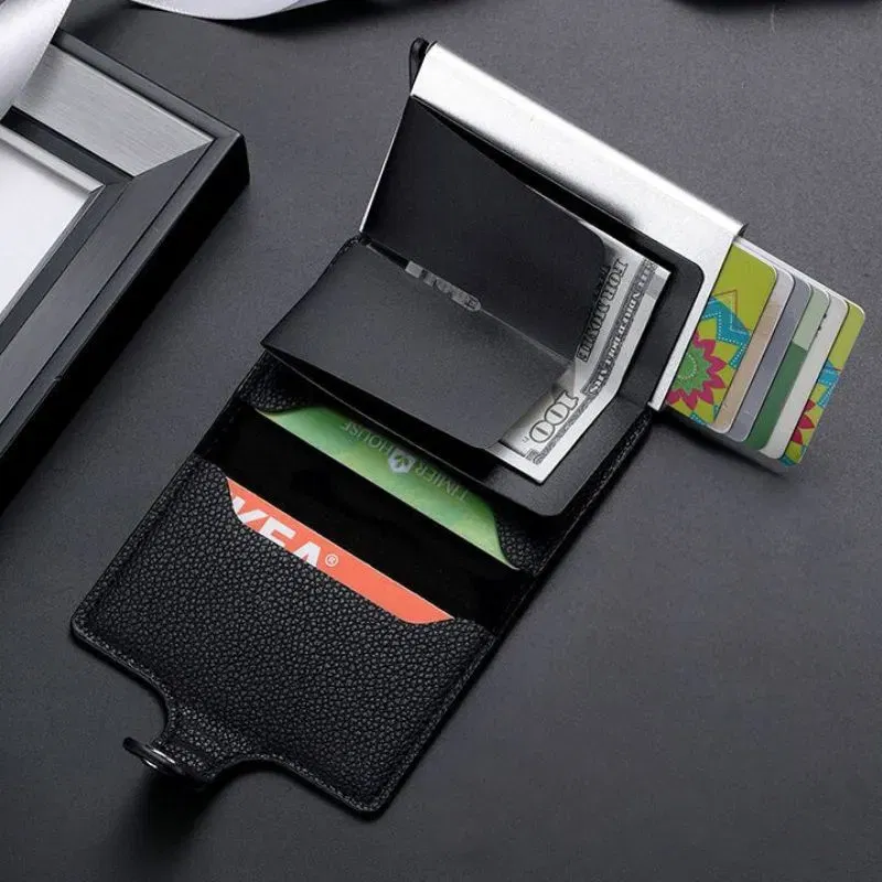 Portofel negru Slim RFID [3]