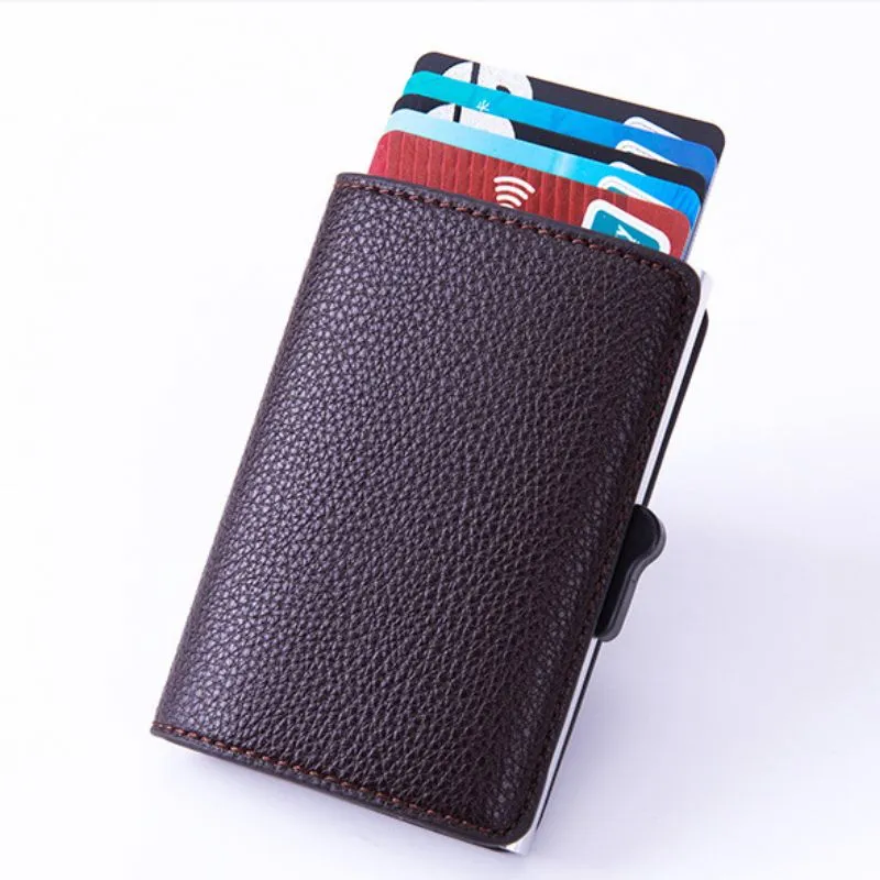 Portofel pentru Carduri Brown Slim [3]