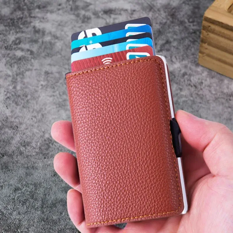 Portofel pentru Carduri Light Brown Slim [1]