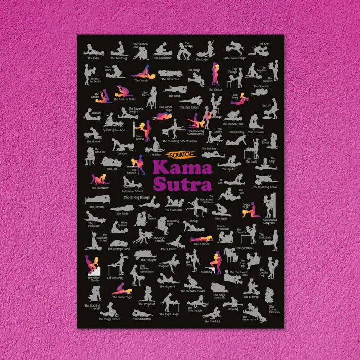 Poster razuibil 100 pozitii Kama Sutra Fun Positions [2]