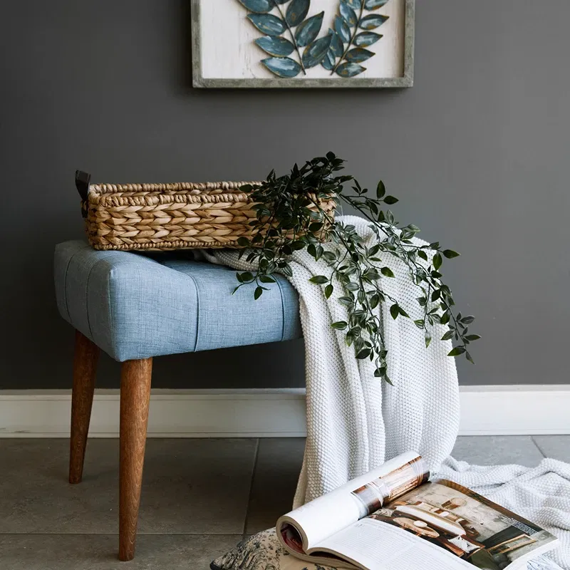 Taburet New Cool albastru-indigo, design contemporan, structura stabila [1]