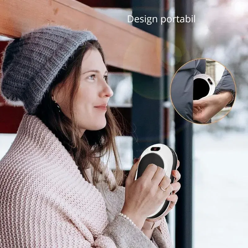 Powerbank cu incalzire pentru maini 55 grade Bucuria frigurosilor 10000mAh [4]