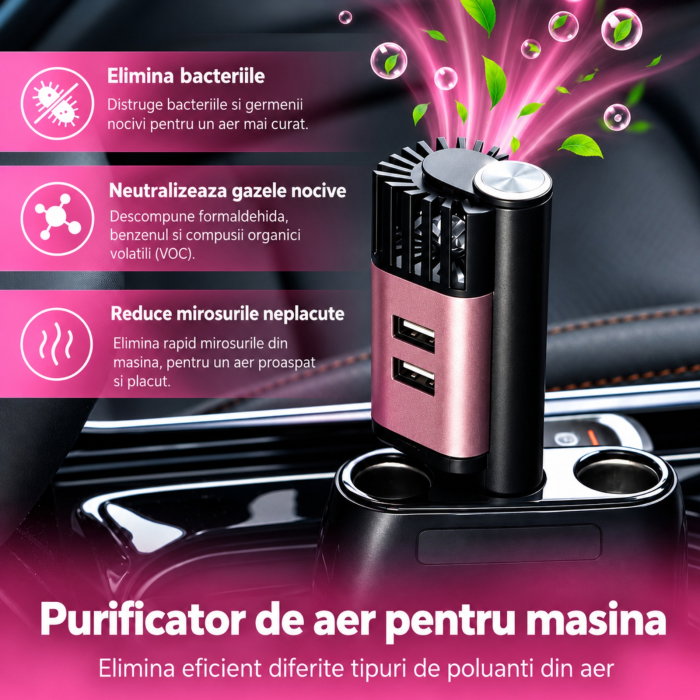 Purificator Auto 2 in 1 ProClean Rose [4]