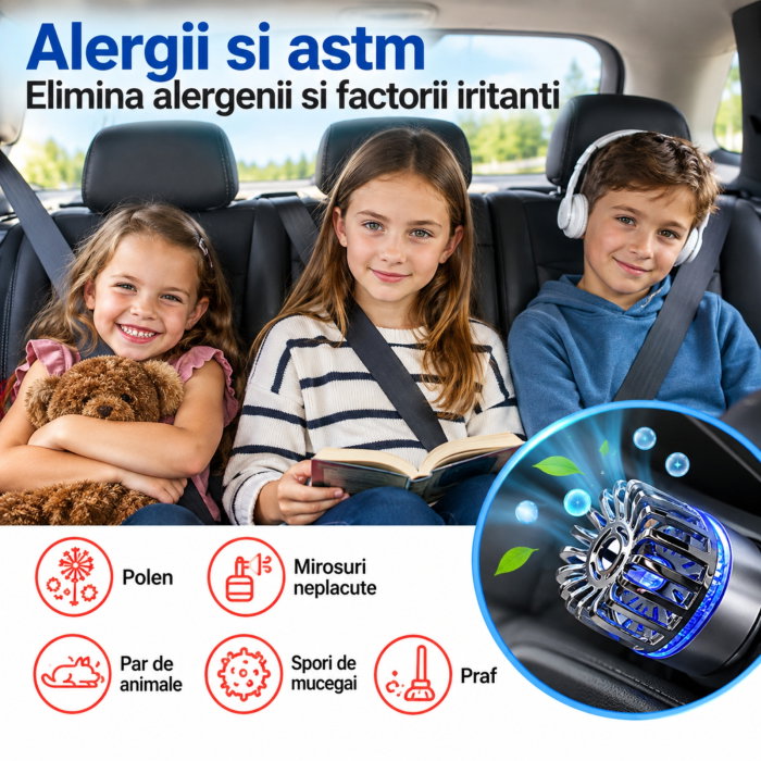 Purificator auto cu incarcator dual port USB [5]