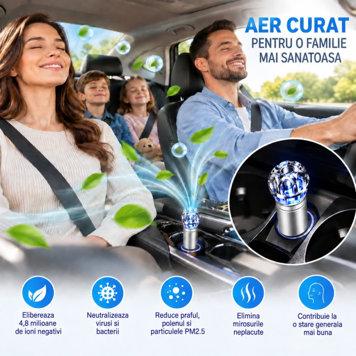 Purificator de aer auto Argintiu [3]