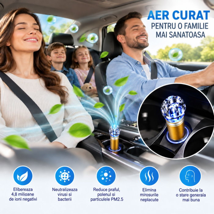 Purificator de aer auto Auriu [2]