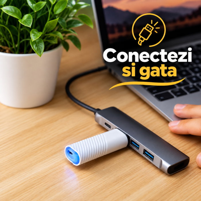 Purificator de aer USB Alb [2]