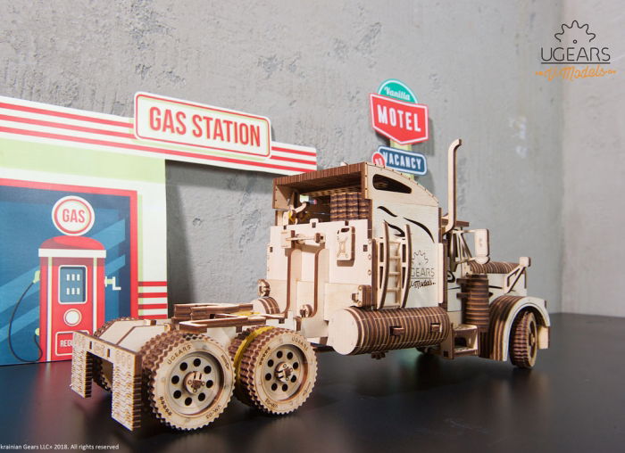 Puzzle 3D Camion VM-03 din lemn Ugears [6]