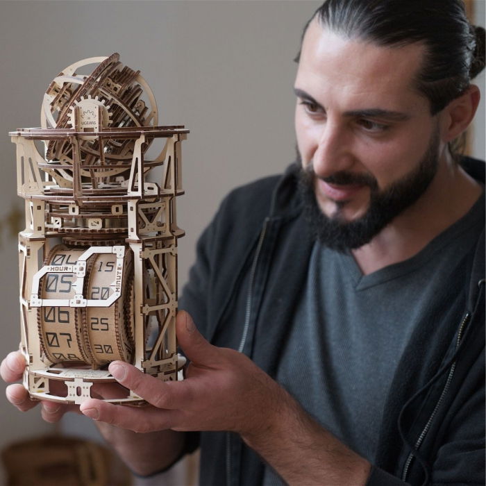 Puzzle 3D Ceas Sky Watcher din Lemn Ugears [2]