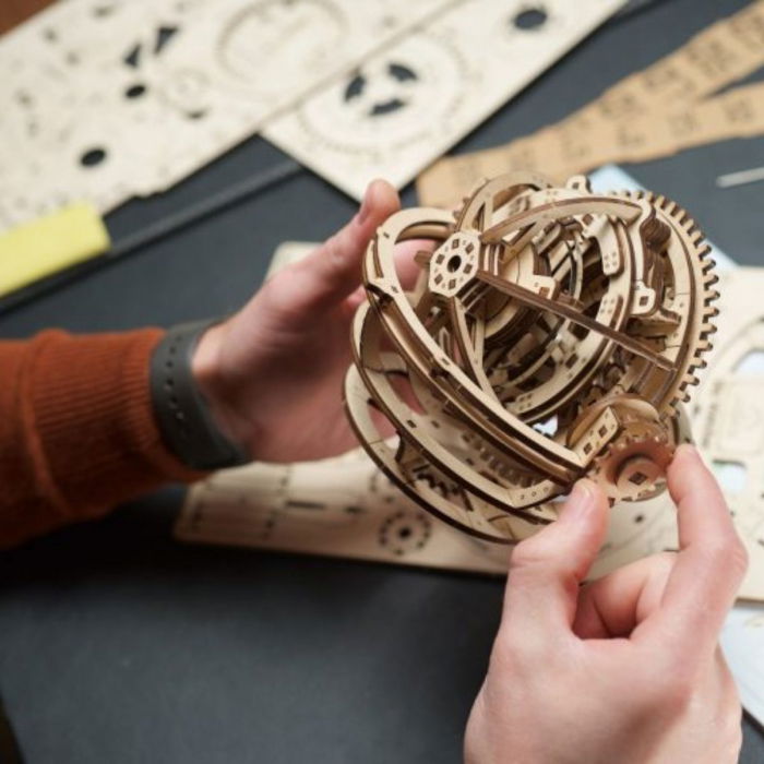 Puzzle 3D Ceas Sky Watcher din Lemn Ugears [7]