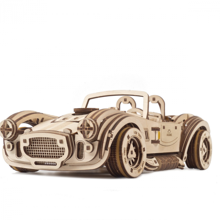 Puzzle 3D Cobra Drift Car, Ugears [9]