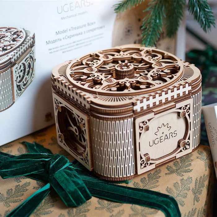 Puzzle 3D Cufar Comori - Model Mecanic din Lemn Ugears [2]