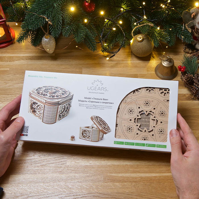 Puzzle 3D Cufar Comori - Model Mecanic din Lemn Ugears [5]