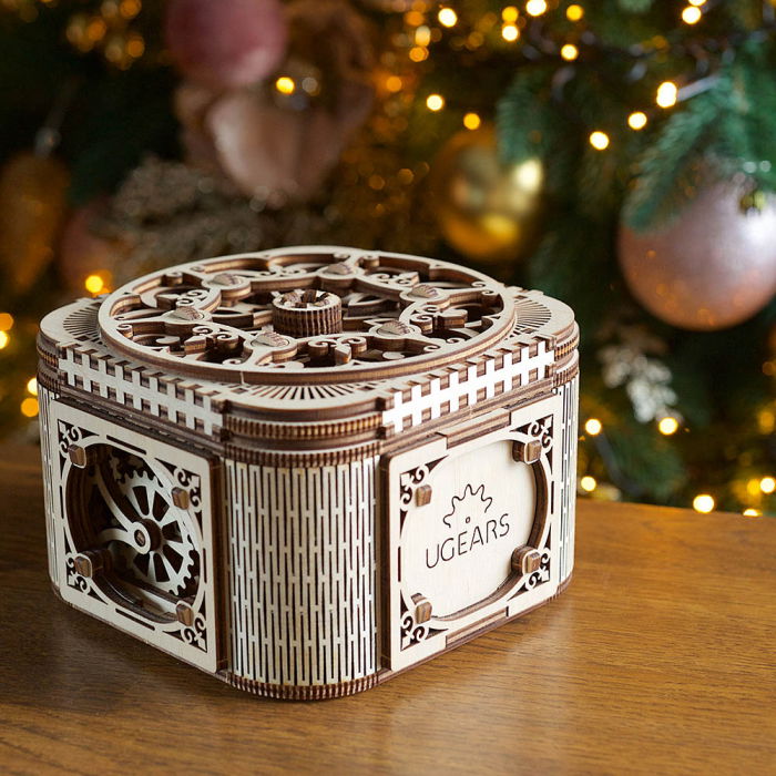 Puzzle 3D Cufar Comori - Model Mecanic din Lemn Ugears [4]