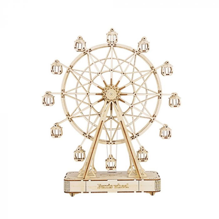 Puzzle 3D Cutie Muzicala Ferris Wheel, Lemn, Rolife [8]