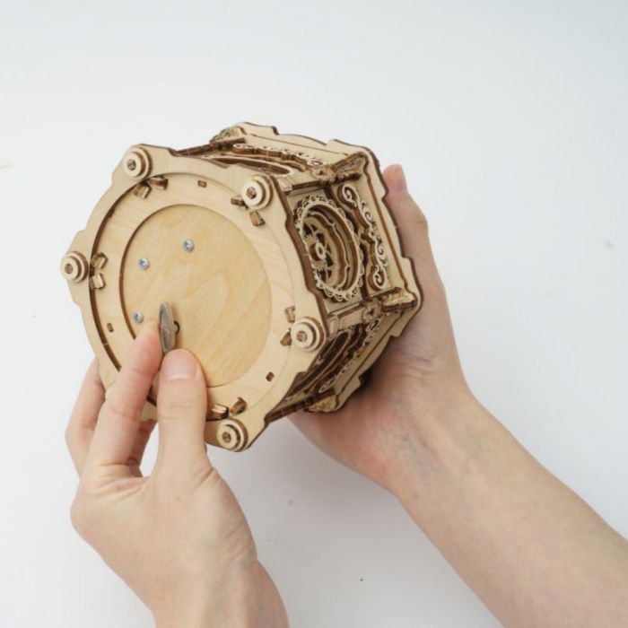 Puzzle 3D Cutie muzicala, Gradina secreta, Lemn, Robotime [7]