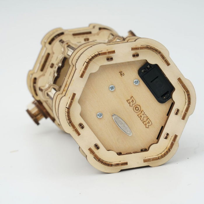 Puzzle 3D Cutie Muzicala, Lantera din Era Victoriana, Lemn, Robotime [6]