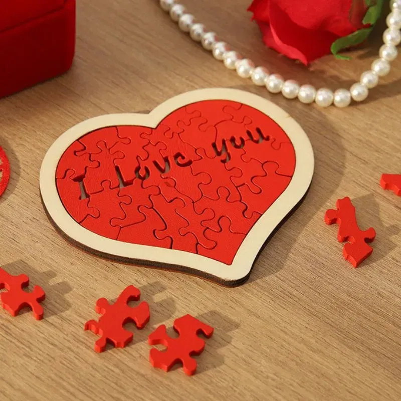 Puzzle 3D din lemn Inimioara [4]