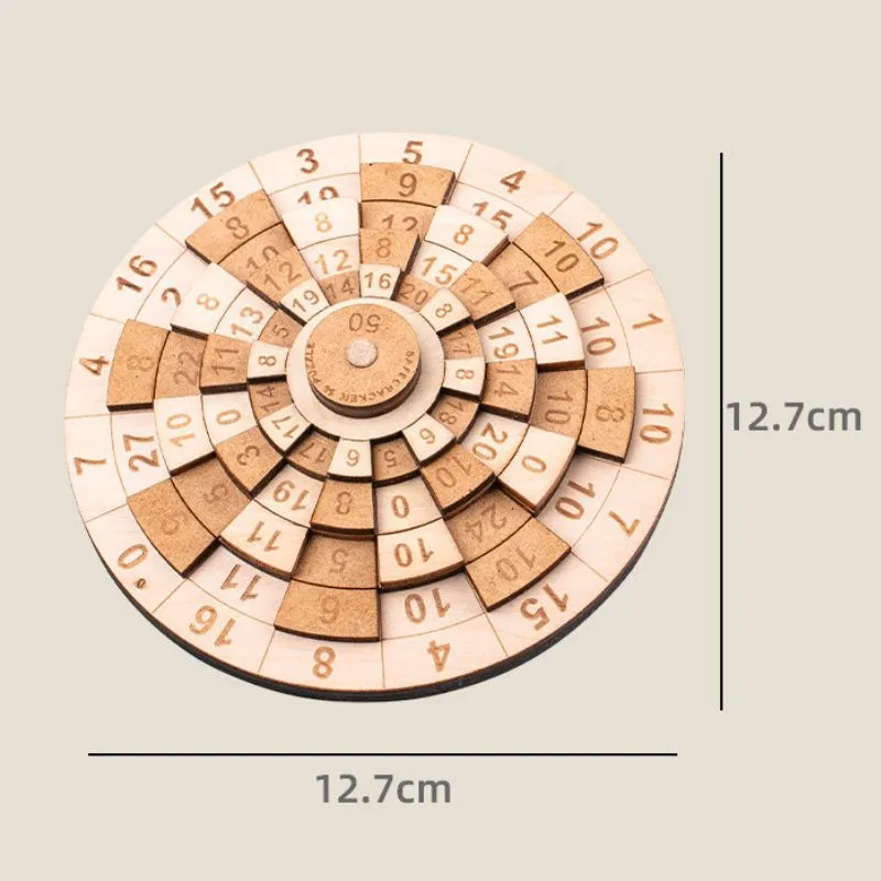 Puzzle 3D din lemn Matematica [5]
