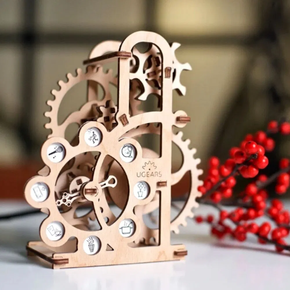 Puzzle 3D Dinamometru din Lemn Ugears [2]