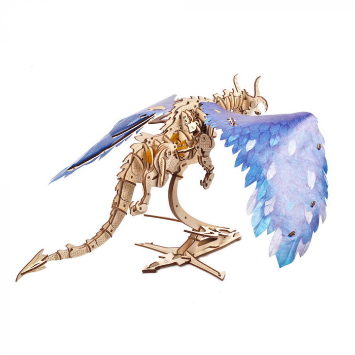 Puzzle 3D Dragonul Furtunii din lemn Ugears [8]