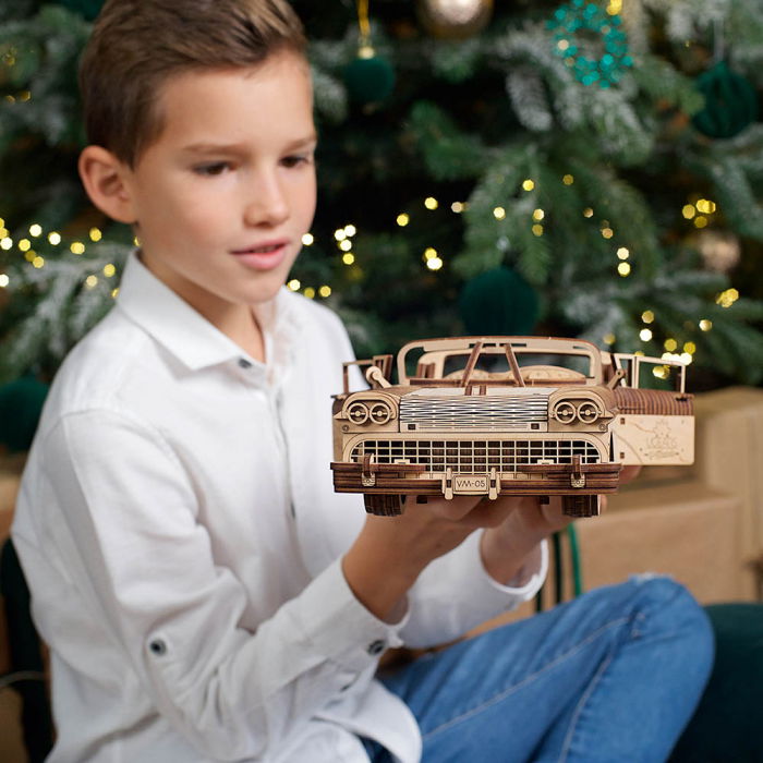 Puzzle 3D Dream Cabriolet VM-05 din lemn Ugears [3]