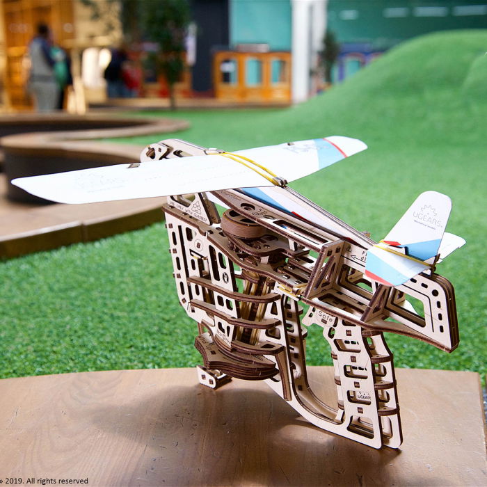 Puzzle 3D Flight Starter din lemn Ugears [1]