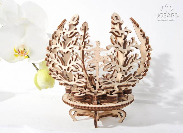 Puzzle 3D Floare din Lemn Ugears [5]