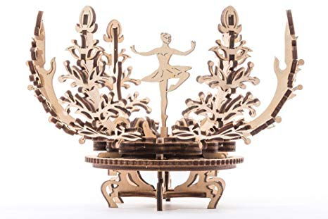 Puzzle 3D Floare din Lemn Ugears [13]